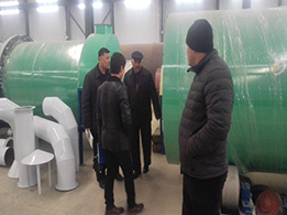 哥倫比亞煤泥烘干客戶來訪驗收