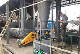 越南風掃污泥烘干機運轉現場