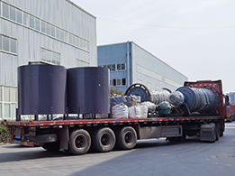 2套φ1.2m節能型球磨機發往云南出口口岸